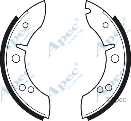 APEC BRAKING stabdžių trinkelių komplektas SHU168